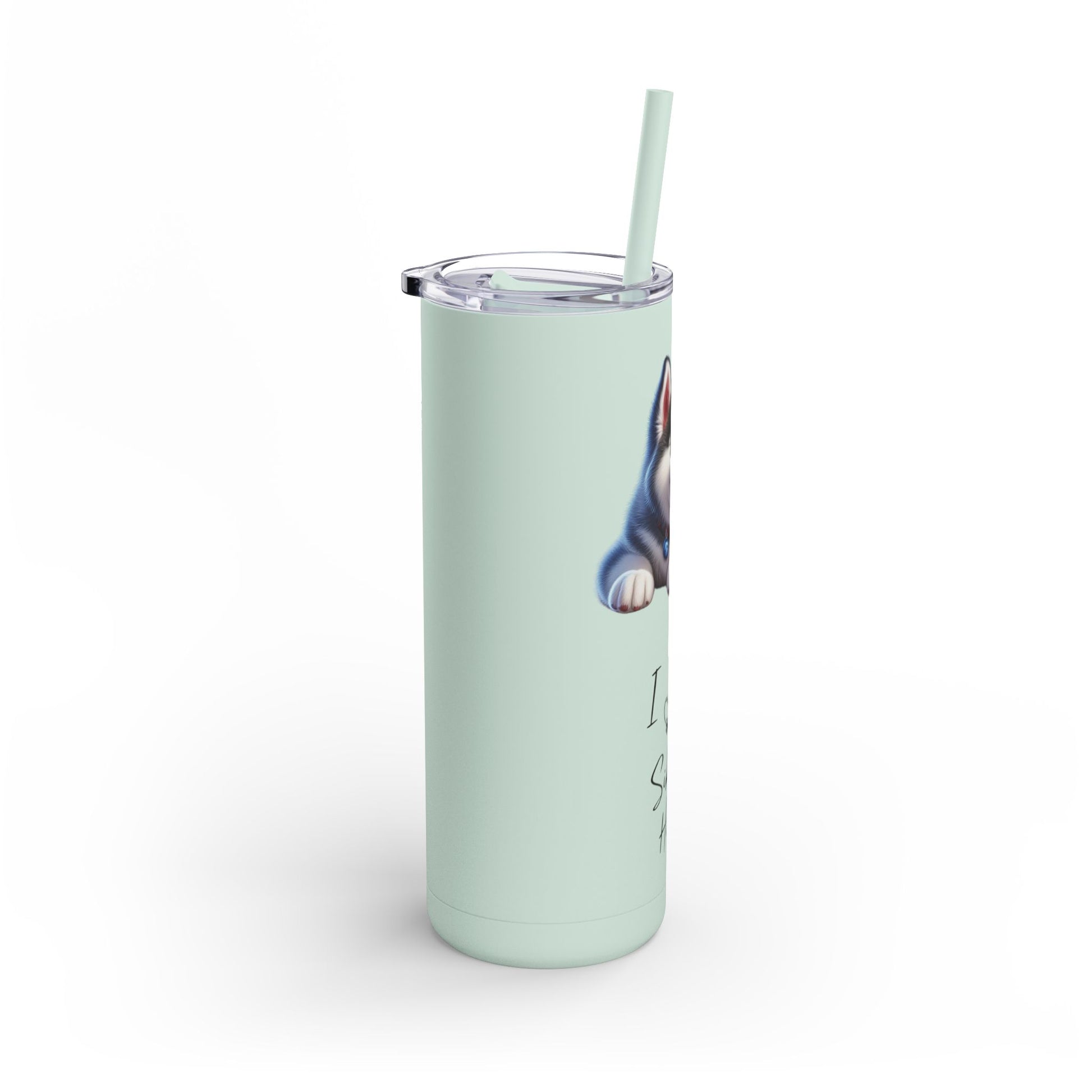 I Heart My Siberian Husky Skinny Matte Tumbler - BellaBoo & Co