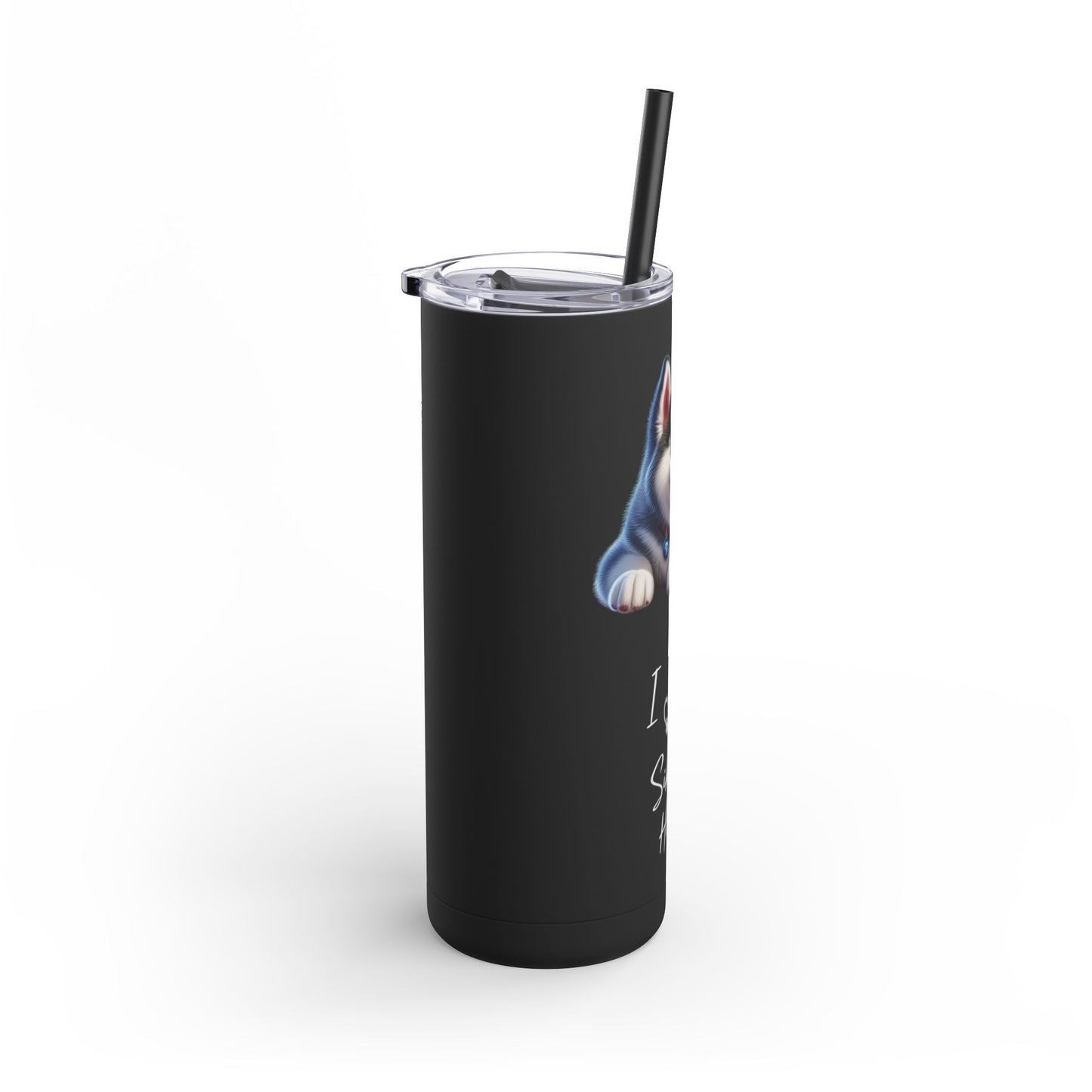 I Heart My Siberian Husky Skinny Matte Tumbler - BellaBoo & Co