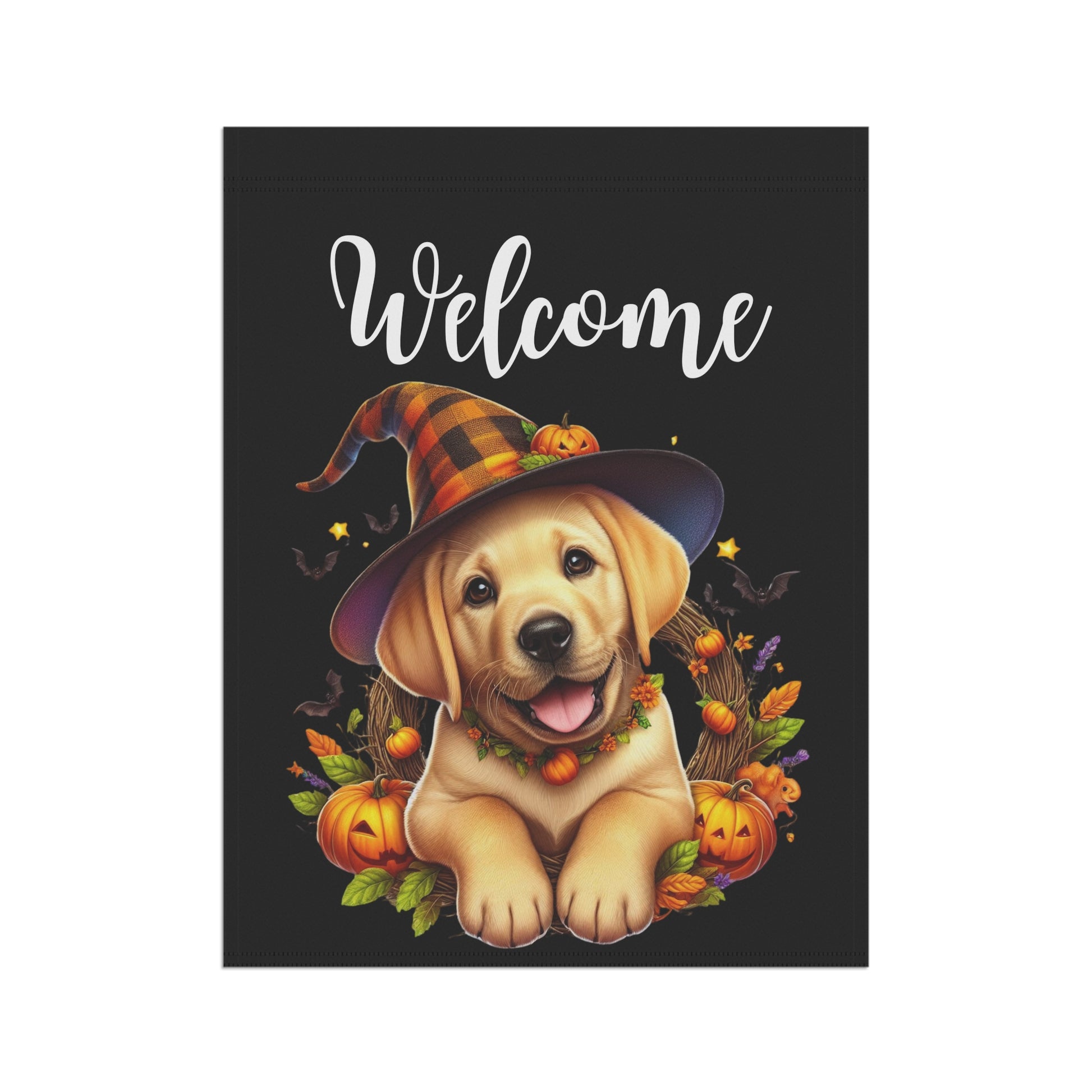 Golden Retriever Puppy "Welcome" Garden & House Banner - BellaBoo & Co