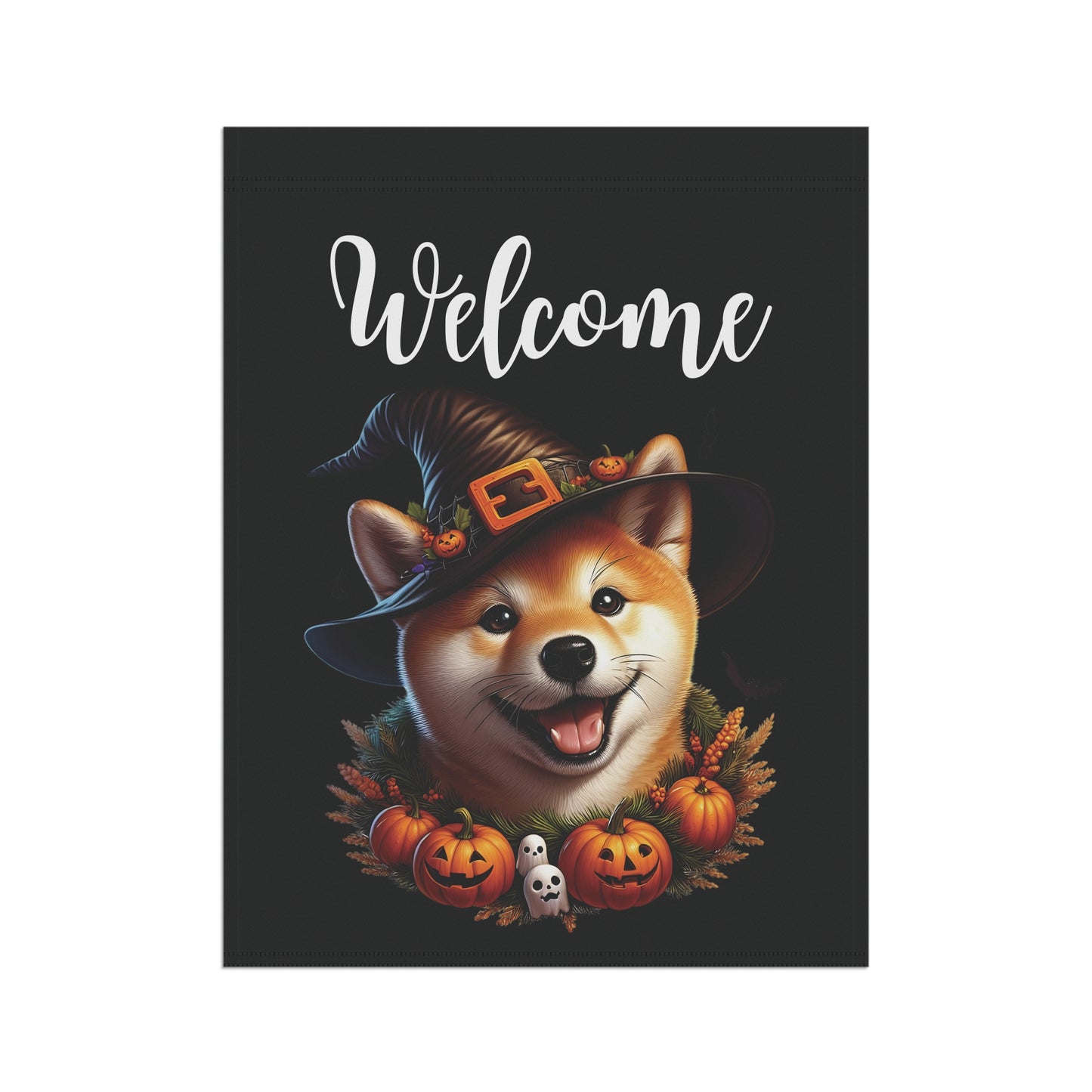 Shiba Inu Puppy "Welcome" Garden & House Banner - BellaBoo & Co