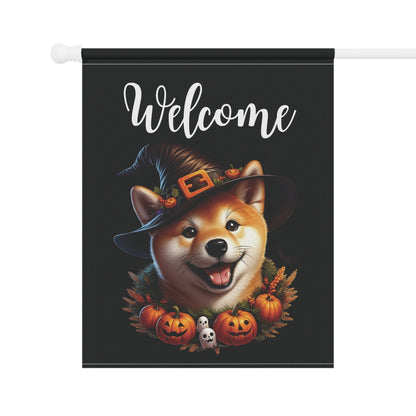 Shiba Inu Puppy "Welcome" Garden & House Banner - BellaBoo & Co