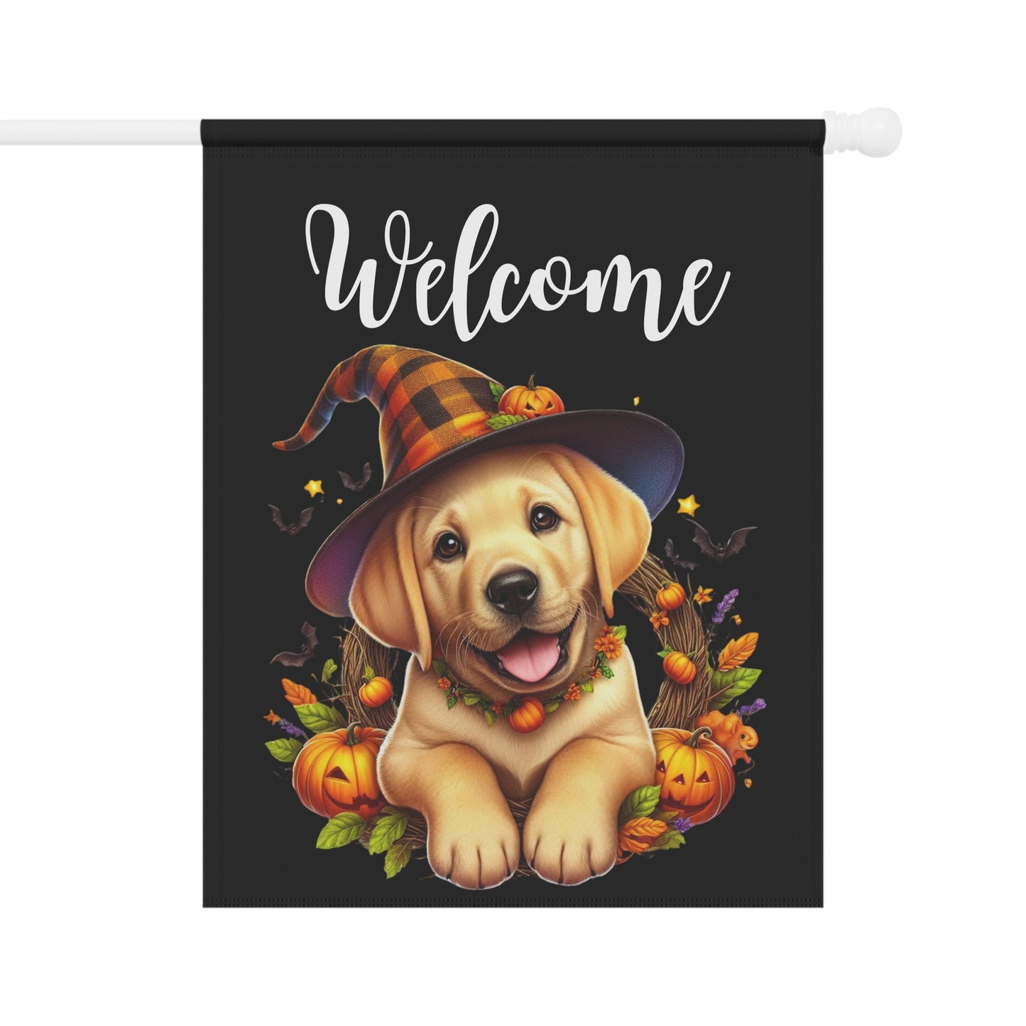 Golden Retriever Puppy "Welcome" Garden & House Banner - BellaBoo & Co