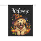 Golden Retriever Puppy "Welcome" Garden & House Banner - BellaBoo & Co