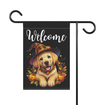 Golden Retriever Puppy "Welcome" Garden & House Banner - BellaBoo & Co