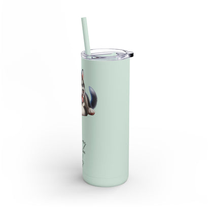 I Heart My Siberian Husky Skinny Matte Tumbler - BellaBoo & Co