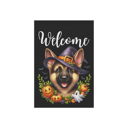 German Shepherd Puppy "Welcome" Garden & House Banner - BellaBoo & Co