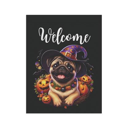 Pug Puppy "Welcome" Garden & House Banner - BellaBoo & Co