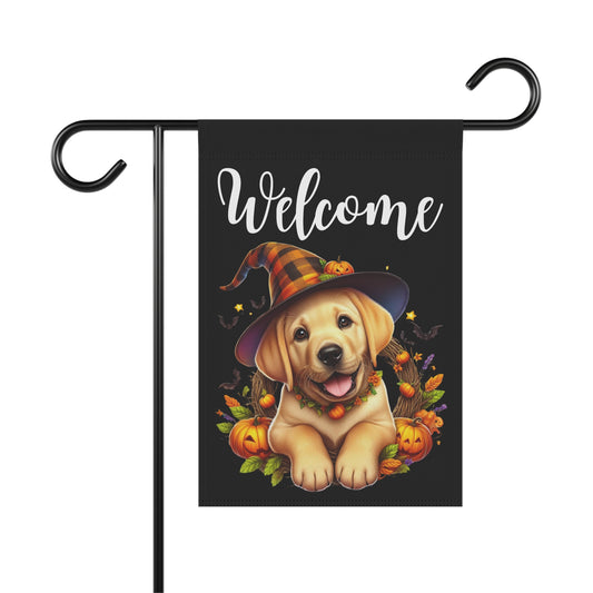 Golden Retriever Puppy "Welcome" Garden & House Banner - BellaBoo & Co