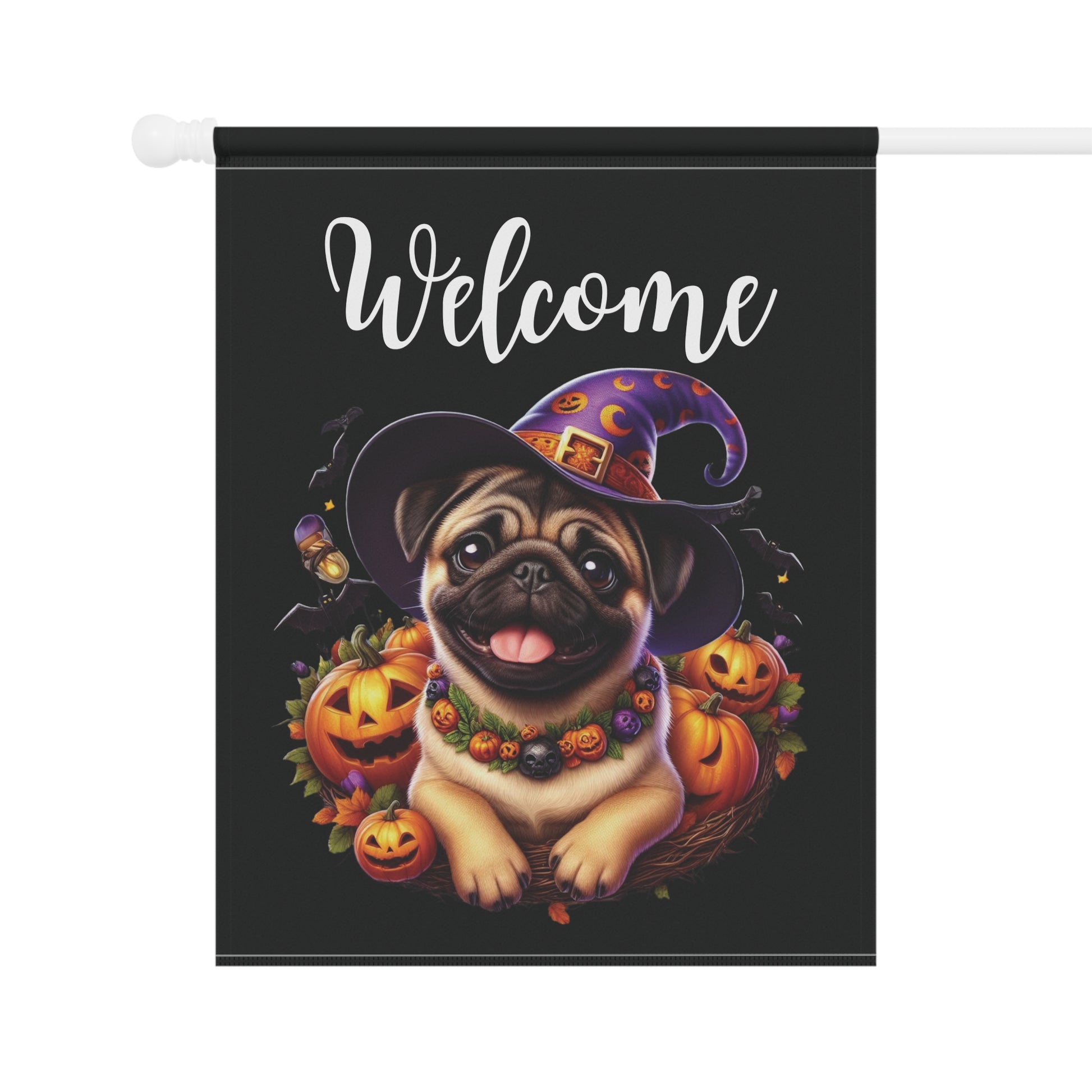 Pug Puppy "Welcome" Garden & House Banner - BellaBoo & Co