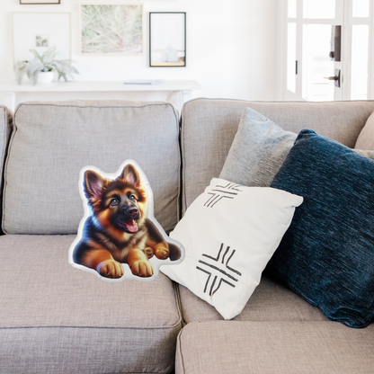 Cozy German Shepherd Shaped Pillow – Soft, Custom Dog Pillow