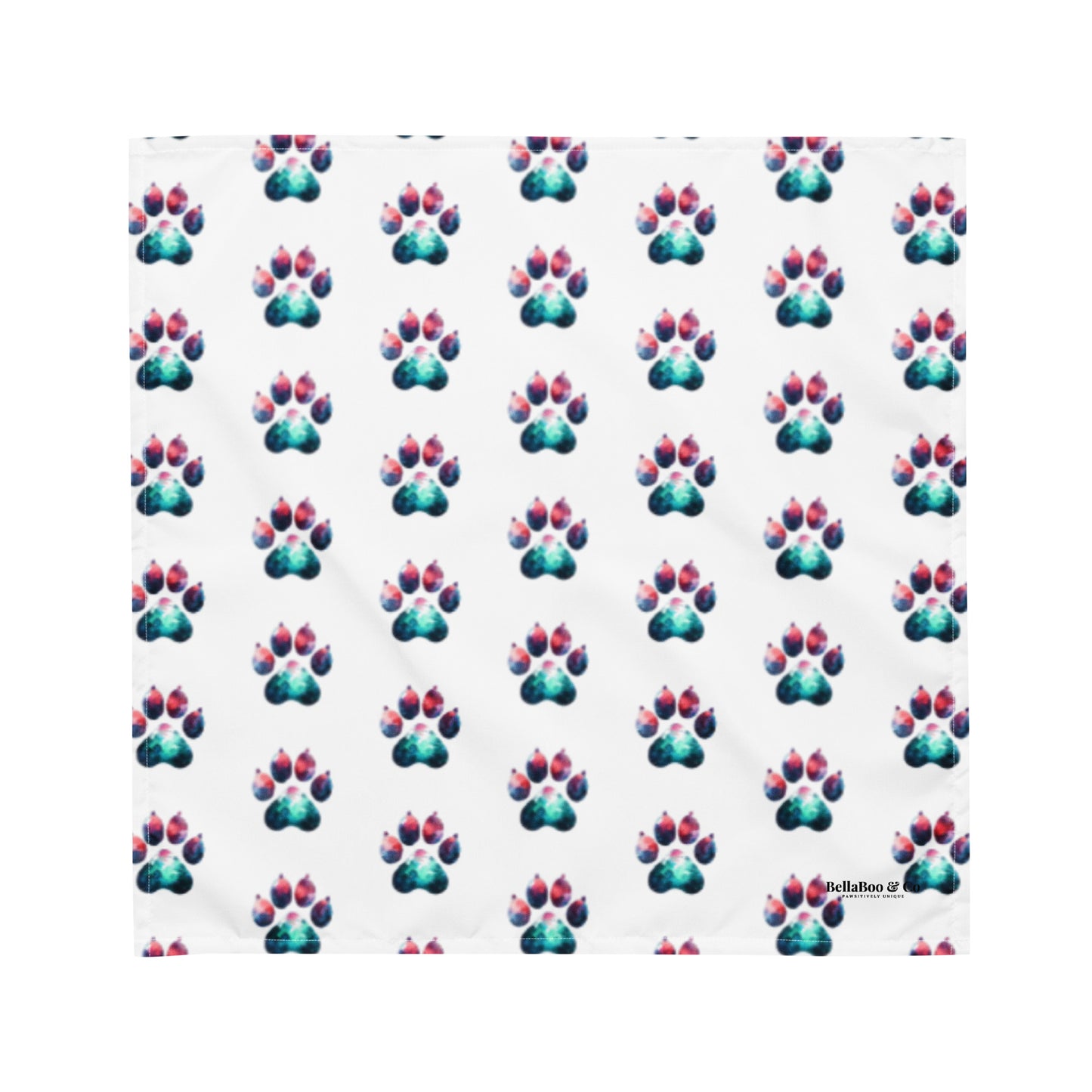 BellaBoo & Co Paw Logo All-Over Print Bandana