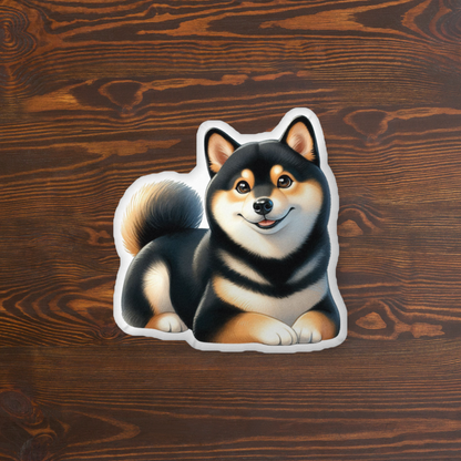 Cozy Black & Tan Shiba Inu - Soft, Custom Dog Pillow