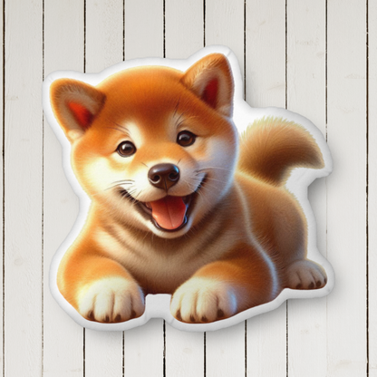 Cozy Shiba Inu Shaped Pillow – Soft, Custom Dog Pillow