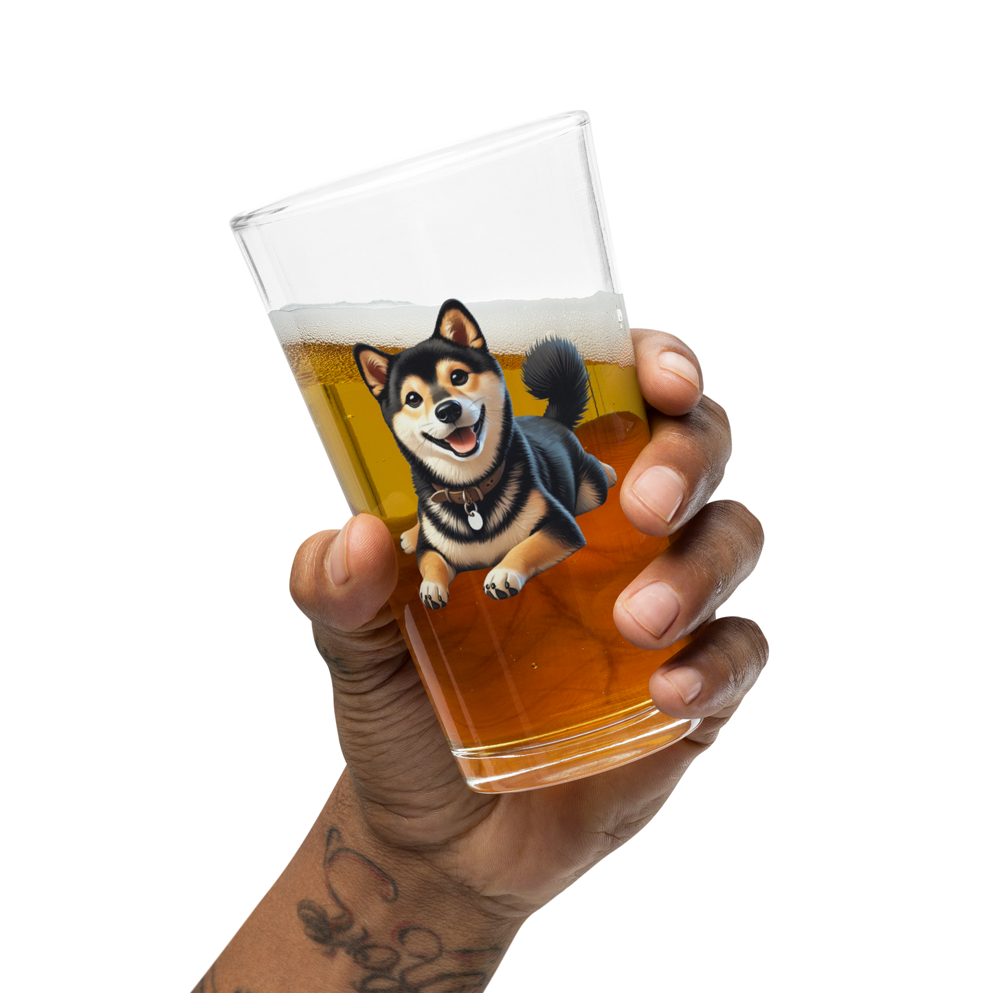 Shiba Inu Pint Glass