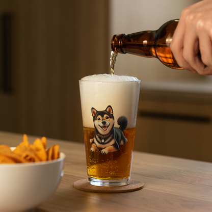 Shiba Inu Pint Glass