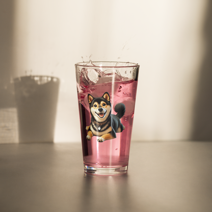 Shiba Inu Pint Glass