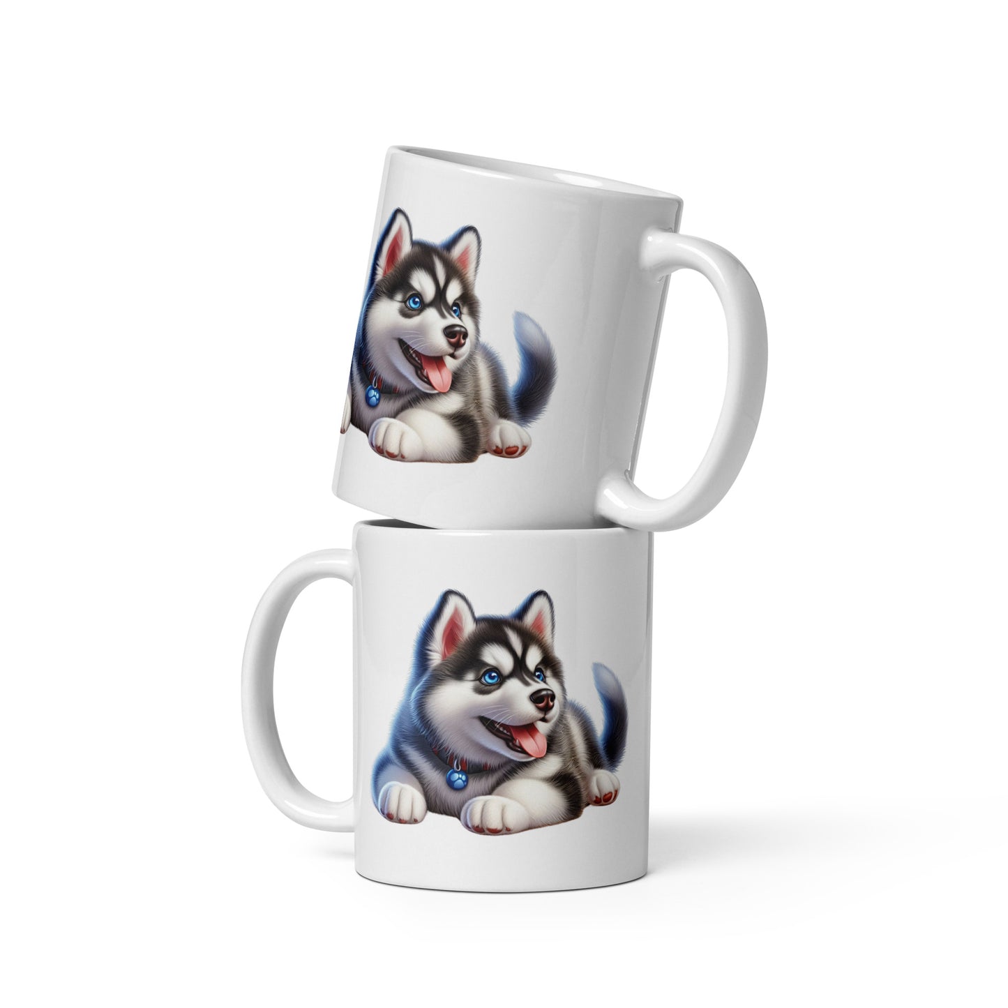 Adorable Siberian Husky Puppy Mug