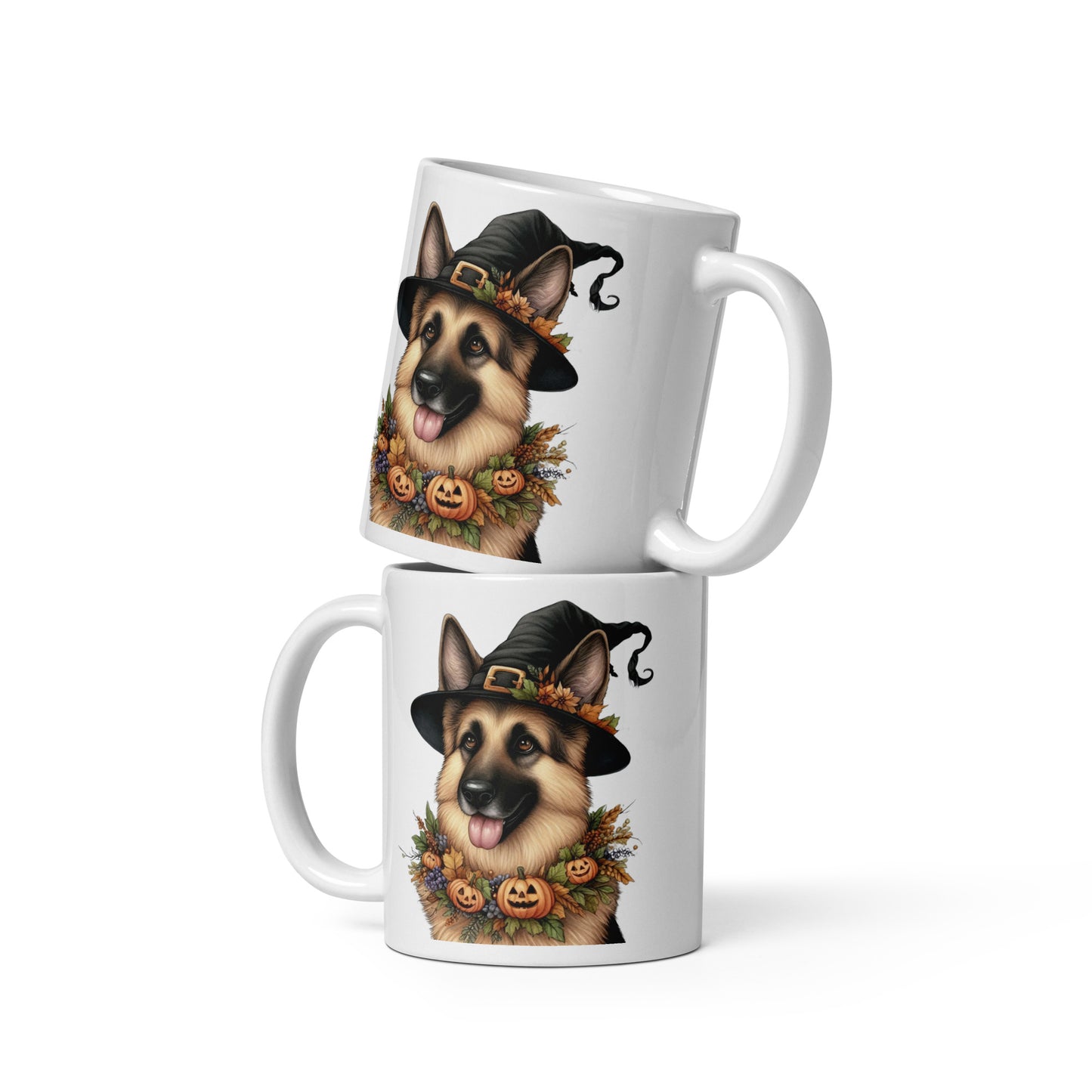 Cute Halloween German Shepherd Mug