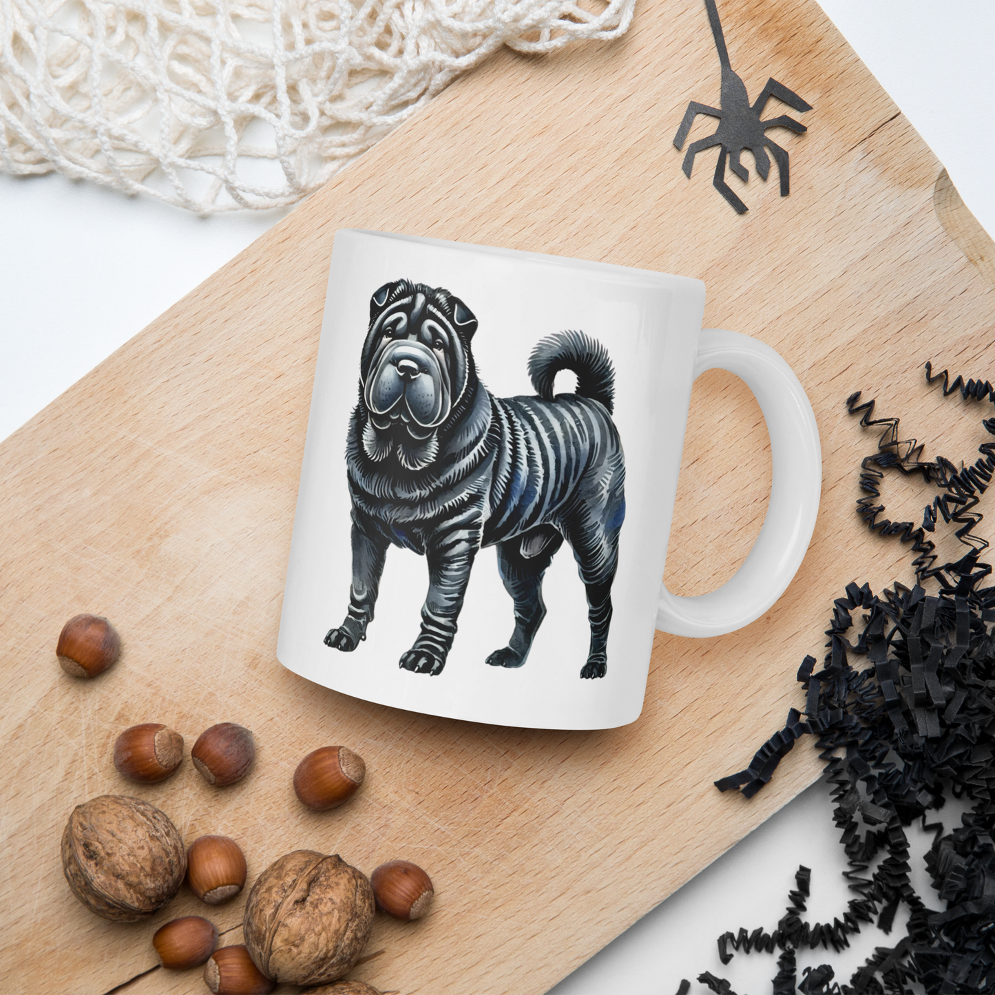 Watercolor Shar Pei Mug