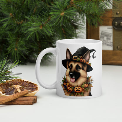 Cute Halloween German Shepherd Mug