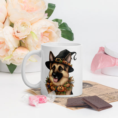 Cute Halloween German Shepherd Mug