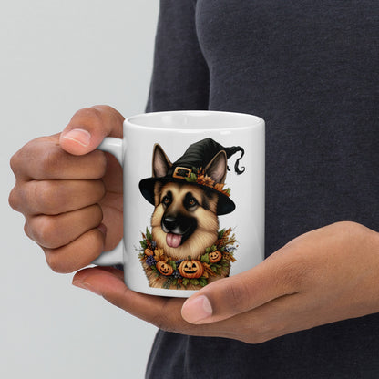 Cute Halloween German Shepherd Mug