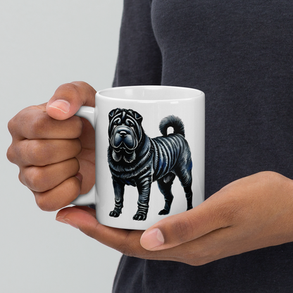 Watercolor Shar Pei Mug