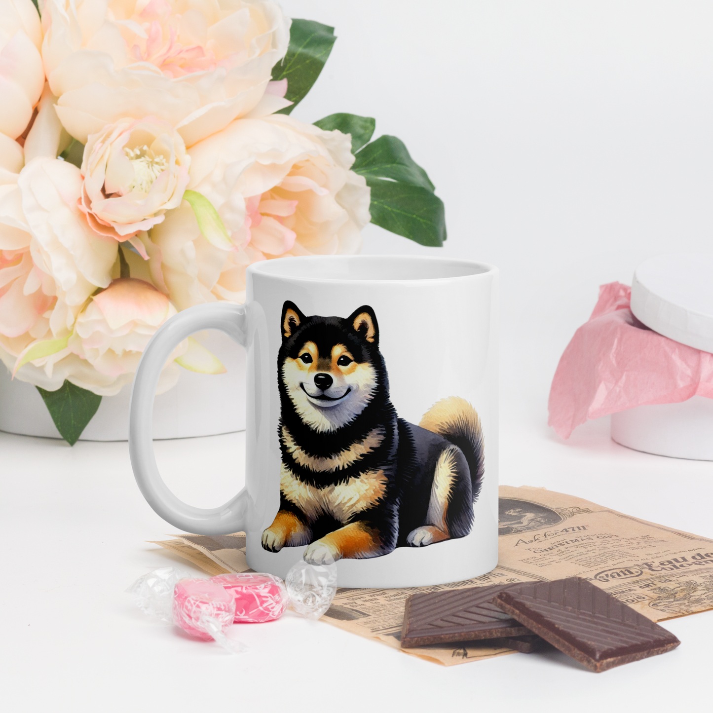 Watercolor Shiba Inu Mug