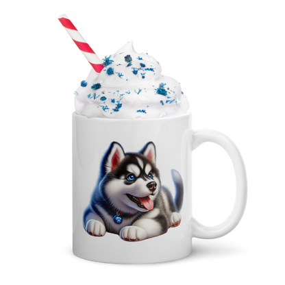 Adorable Siberian Husky Puppy Mug - BellaBoo & Co