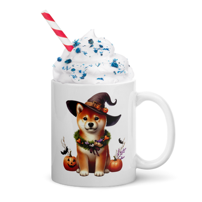 Red Shiba Inu Halloween Mug