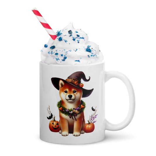 Red Shiba Inu Halloween Mug