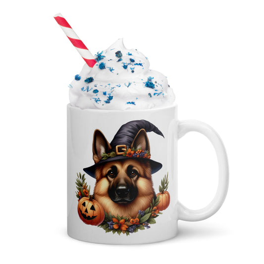 Cute Halloween German Shepherd Mug