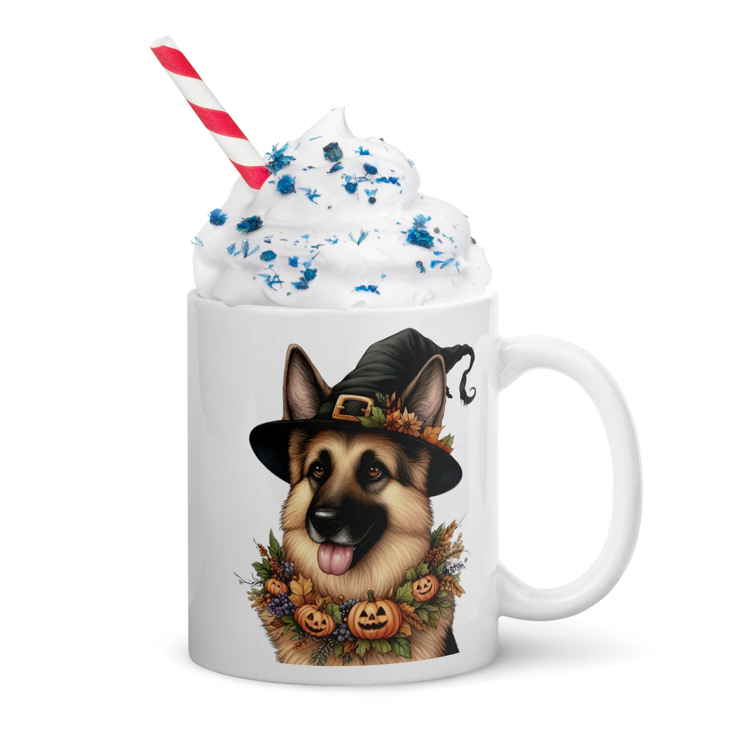 Cute Halloween German Shepherd Mug