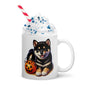 Black & Tan Shiba Inu Halloween Puppy Mug