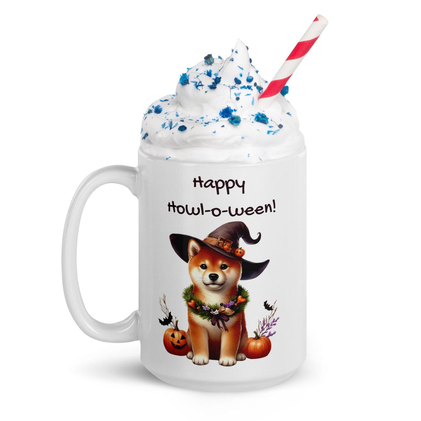 Happy Howl-o-ween Red Shiba Mug