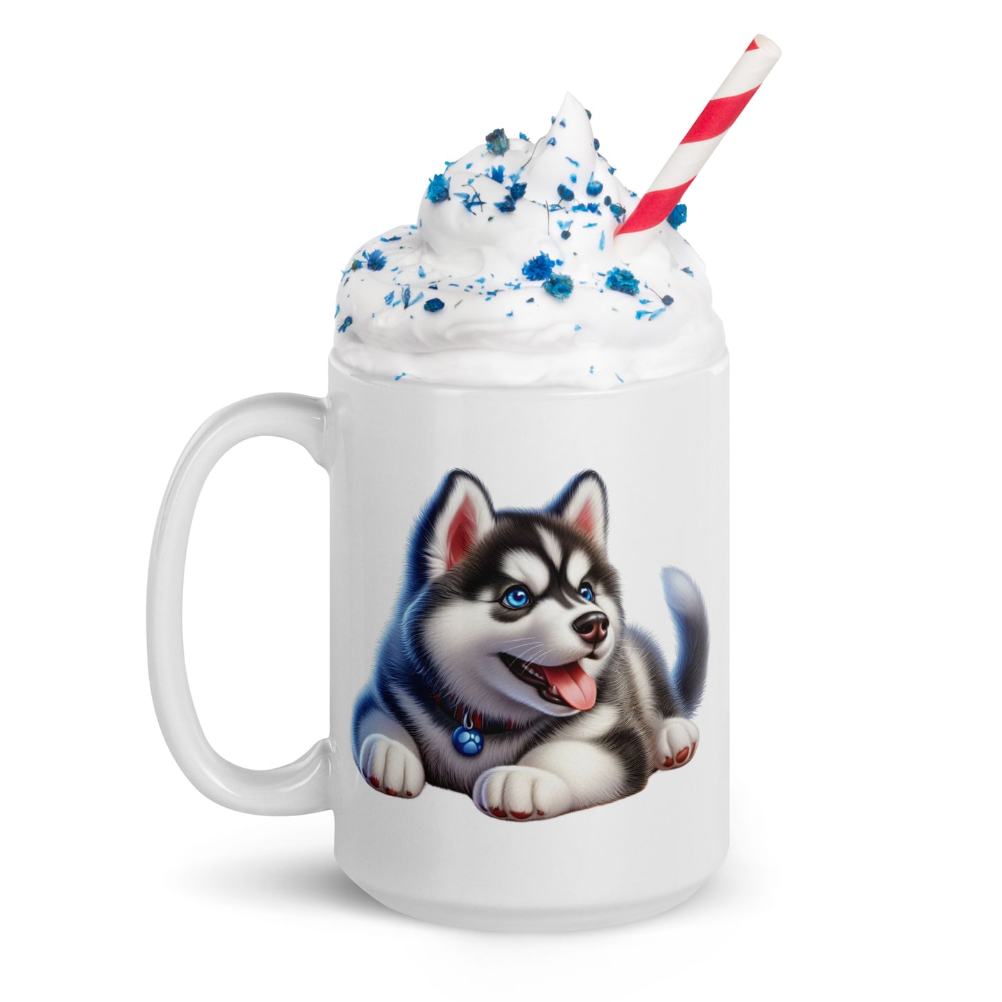 Adorable Siberian Husky Puppy Mug