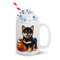 Black & Tan Shiba Inu Halloween Puppy Mug