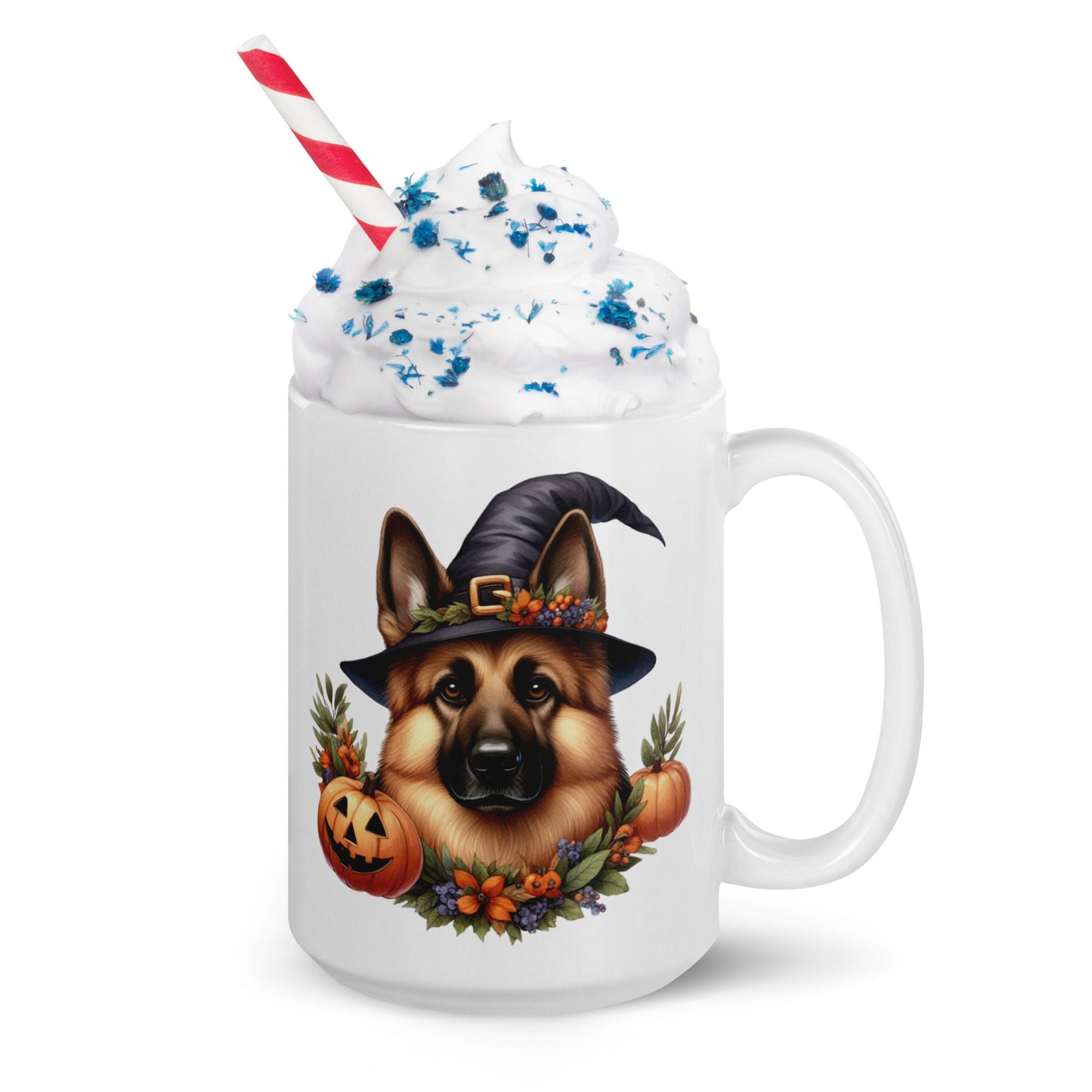 Cute Halloween German Shepherd Mug