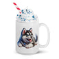 Adorable Siberian Husky Puppy Mug