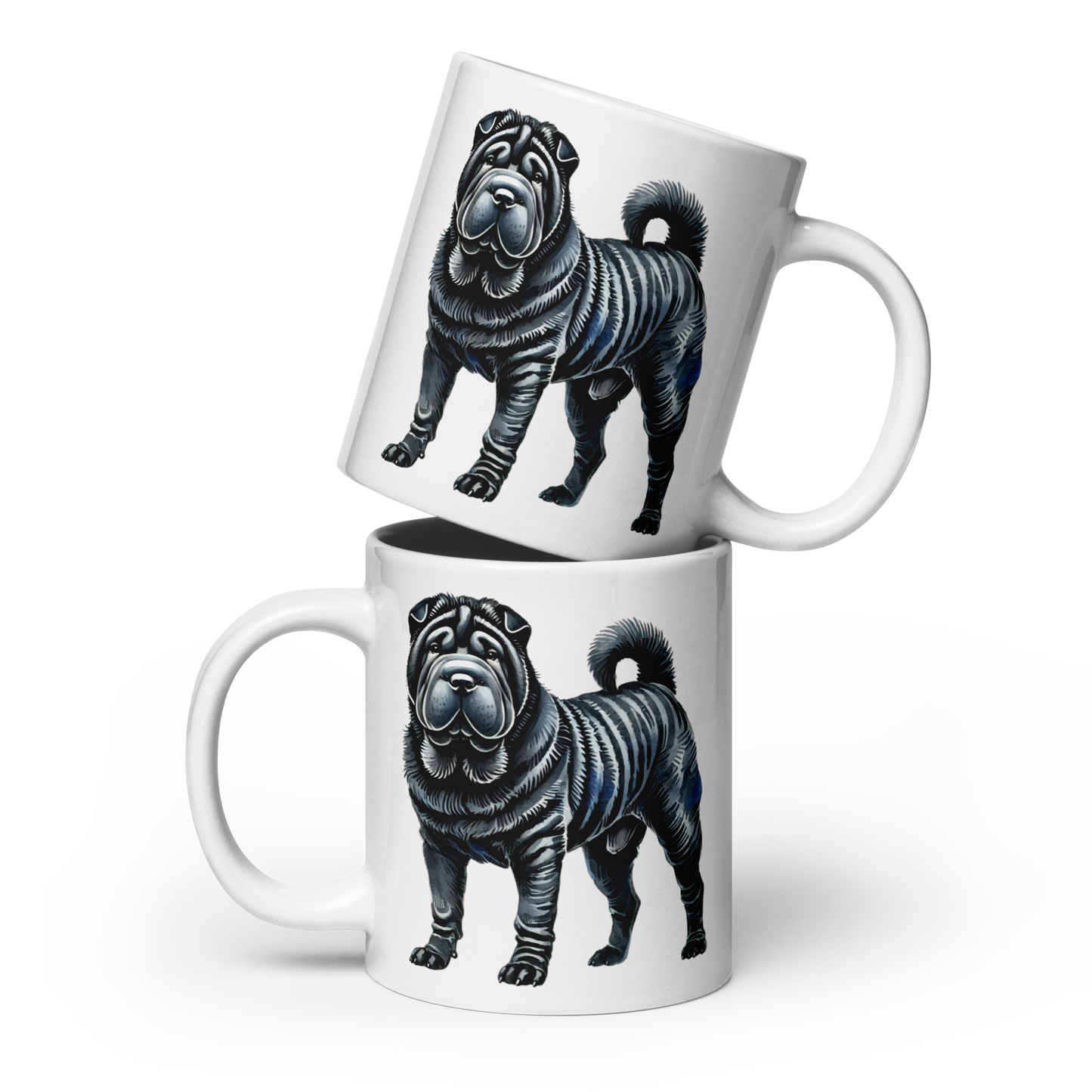 Watercolor Shar Pei Mug