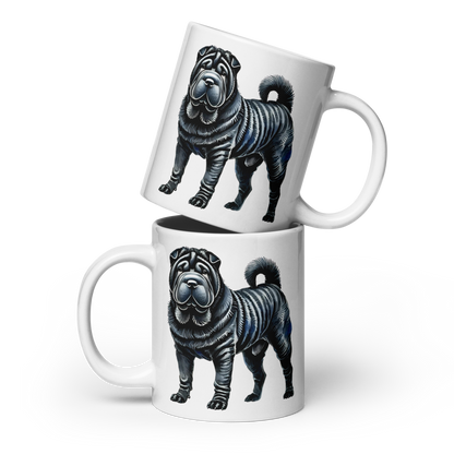 Watercolor Shar Pei Mug