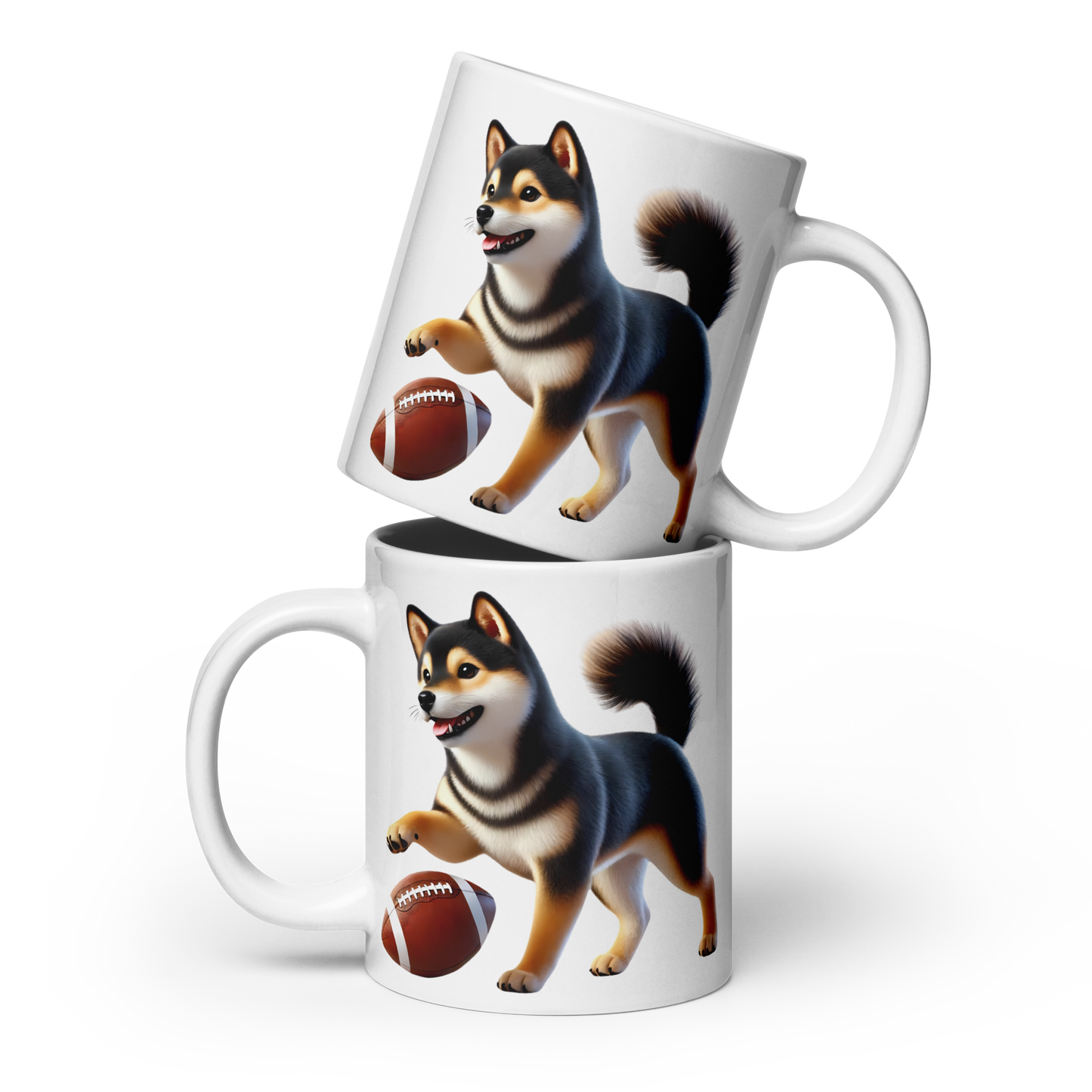 Shiba Inu Football Mug