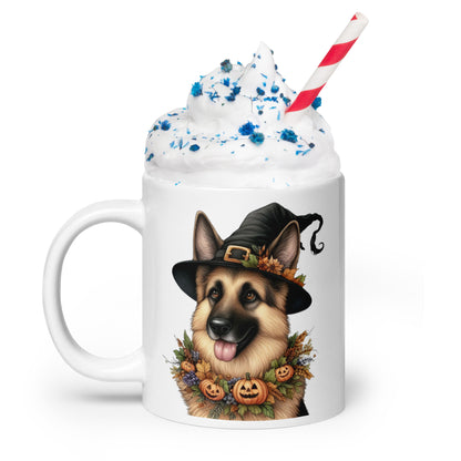 Cute Halloween German Shepherd Mug