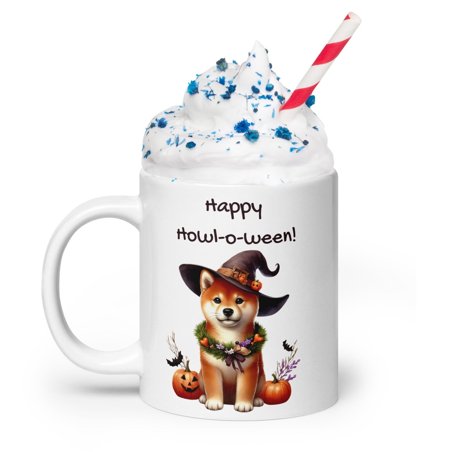 Happy Howl-o-ween Red Shiba Mug