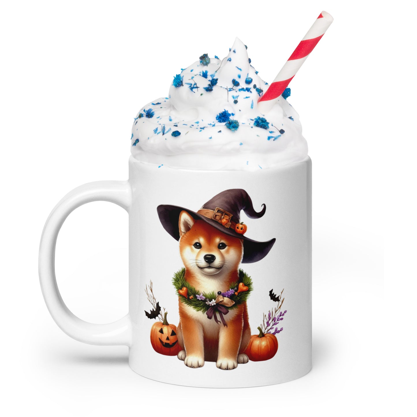 Red Shiba Inu Halloween Mug