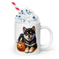 Black & Tan Shiba Inu Halloween Puppy Mug