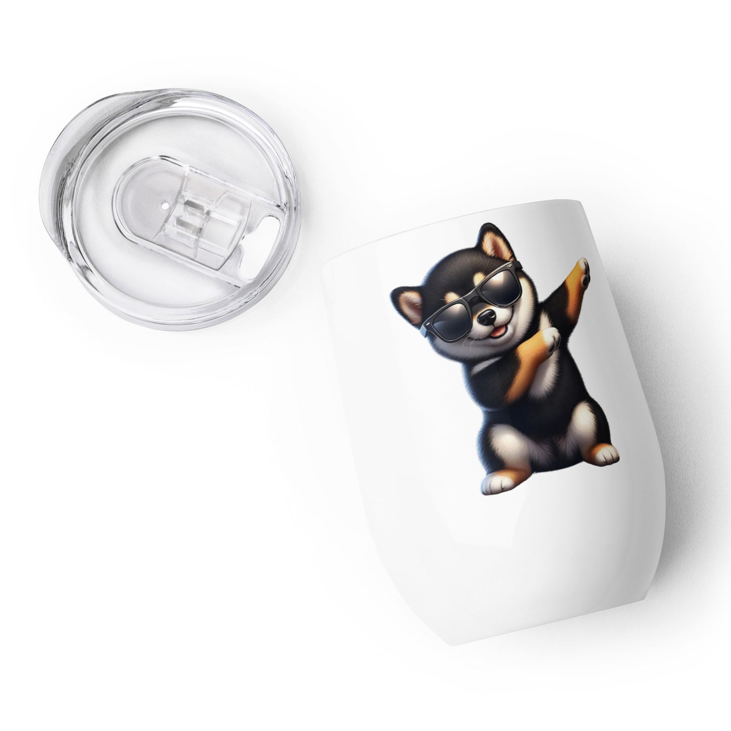 Shiba Inu Dab Wine Tumbler